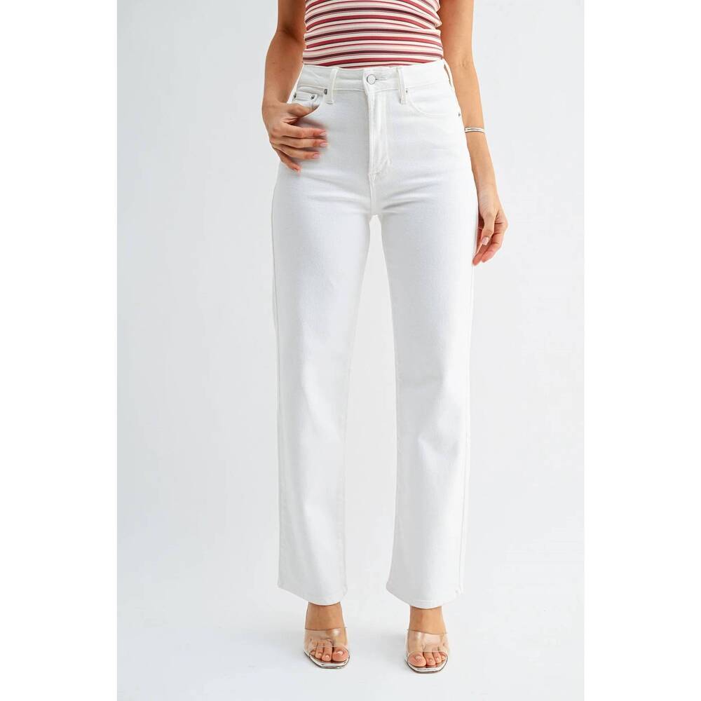 NEW JBD. relaxed straight jean in misty white